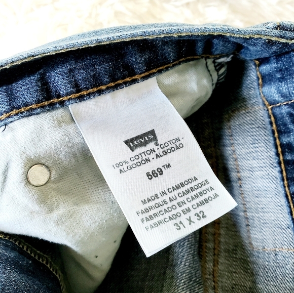 Mens Levi's 569 Relaxed Fit Denim Jeans - Picture 5 of 5
